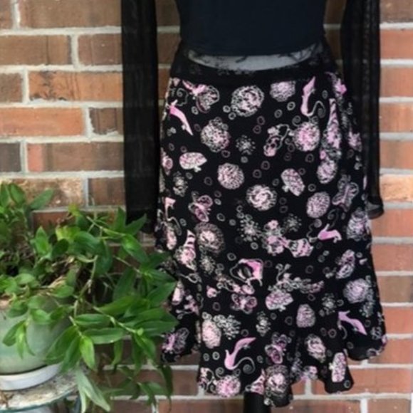 Vintage 100% silk Elliot Lauren skirt - Picture 1 of 6
